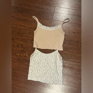 Brandy Melville cropped tank top bundle (hand cut them myself)